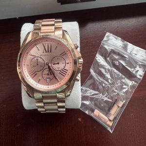 Rose Gold-Tone Stainless Steel Bracelet Watch 35mm..**NEEDS BATTERY